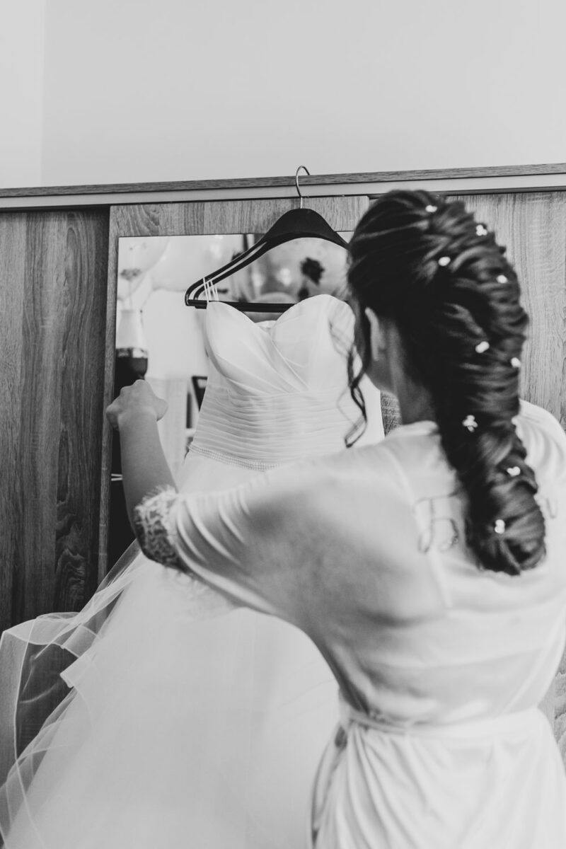 Сватбена фотография в деня на сватбата