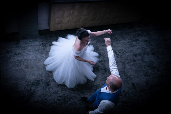 Фотографиране на младоженци от високо